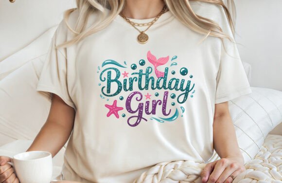 Colorful mermaid design SVG for Cricut toddler shirt