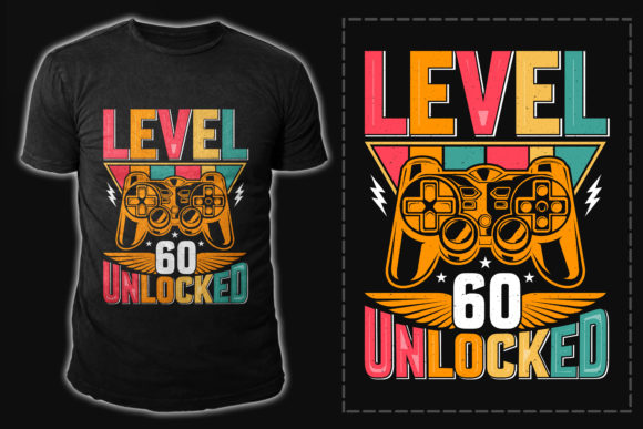 Cricut SVG of 'Level Unlocked' design for gamer birthday shirts