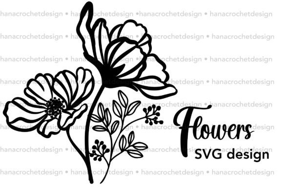 Preview of floral SVG flower design