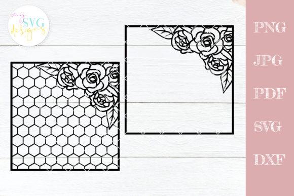 Preview of geometric flower pattern SVG