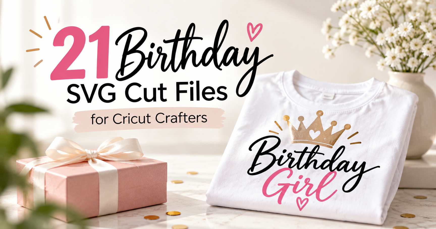 21 Birthday SVG Cut Files for Cricut Crafters featured image