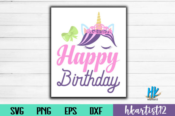 Colorful Happy Birthday SVG cut file for Cricut users