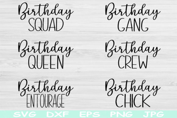 Celebrate with birthday squad SVG files for Cricut