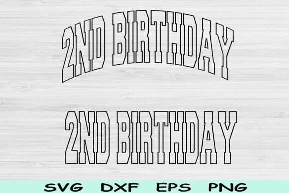 Cute 2nd birthday SVG files for crafting fun