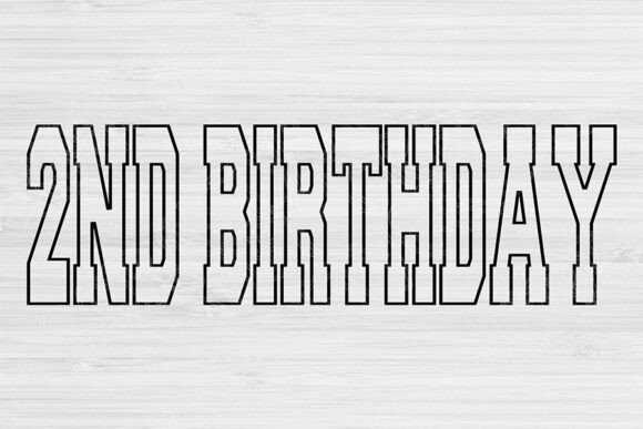 Second birthday SVG design set for young kids