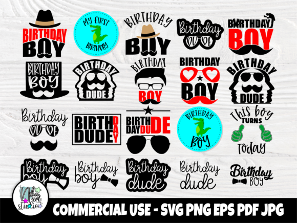 Birthday Boy SVG design perfect for Cricut birthday shirts