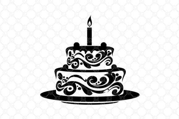 Colorful birthday cake SVG design for Cricut projects and DIY crafts