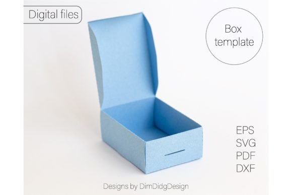 Preview of jewelry gift box SVG design