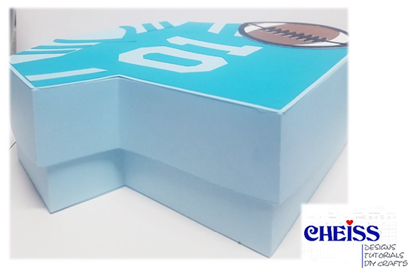 Preview of horizontal gift box SVG for Father's Day