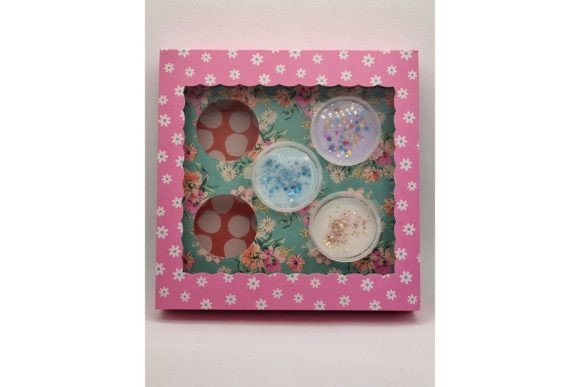 Preview of wax melt gift box SVG design
