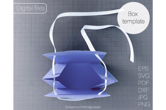 Preview of versatile gift box SVG design