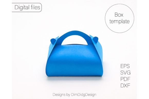 Preview of party favor boxes SVG design