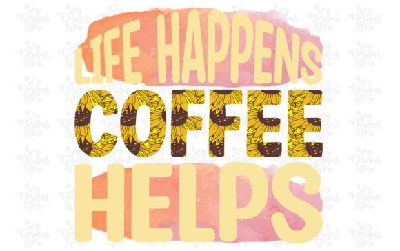 Preview of coffee SVG design for Cricut