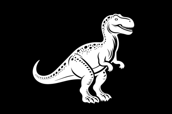 Preview of a Jurassic Dinosaur SVG for Cricut projects