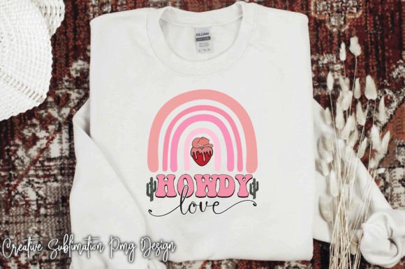 Preview of retro 'Howdy Love' SVG design