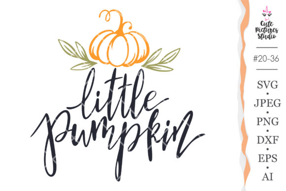 Adorable little pumpkin SVG design for Cricut