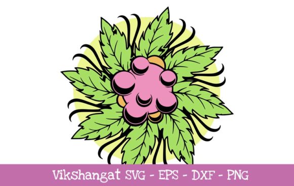 Floral fruit vintage design SVG, perfect for Cricut projects.