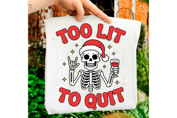 Preview of snarky Christmas SVG bundle for crafting