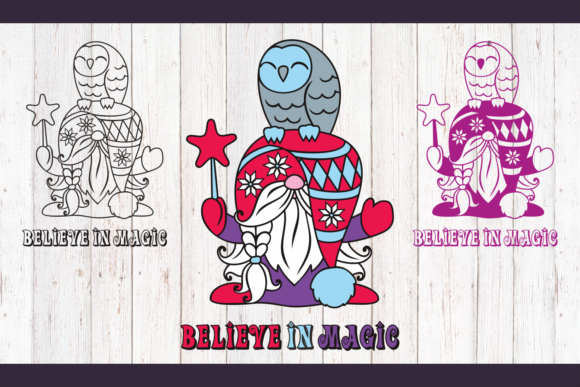 Whimsical gnome designs for Christmas Cricut projects