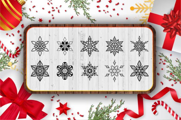 Variety of snowflake SVGs for personalized Christmas crafts