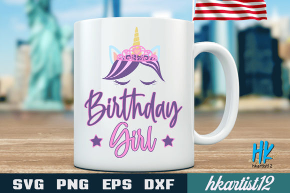 Preview of birthday girl SVG bundle