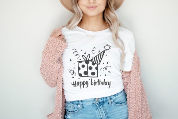Preview of happy birthday SVG bundle for Cricut