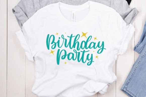 Vibrant birthday party SVG cut file