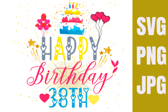 Customizable birthday numbers SVG for crafts