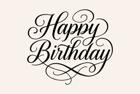 Stylish happy birthday SVG for T-shirt design