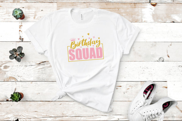 Cricut SVG pack for birthday squad decorations