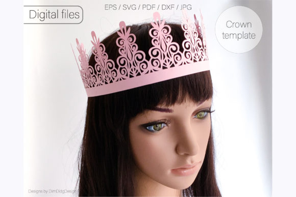 Princess tiara SVG for a girl's birthday, ideal for Cricut crafting
