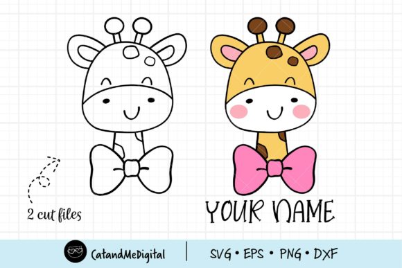 Giraffe themed birthday girl SVG for Cricut