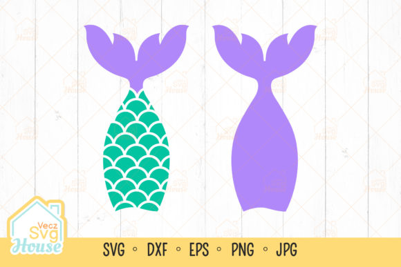 Birthday SVG girl design featuring a mermaid tail for Cricut crafting