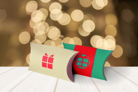 Pillow box SVG design for creating gift boxes with Cricut