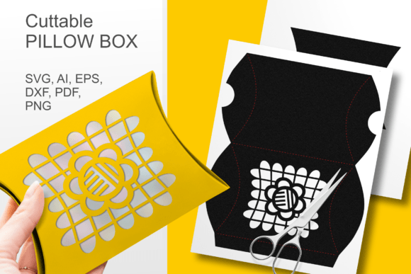 Cinco De Mayo pillow gift box SVG template for festive gifts