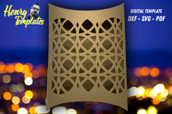 Cricut-compatible pillow box SVG template for creative packaging solutions