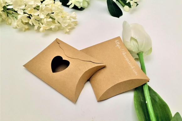 Versatile pillow box SVG for crafting personalized boxes