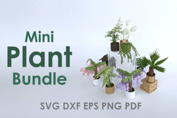 Lifelike paper house plants made with Cricut templates