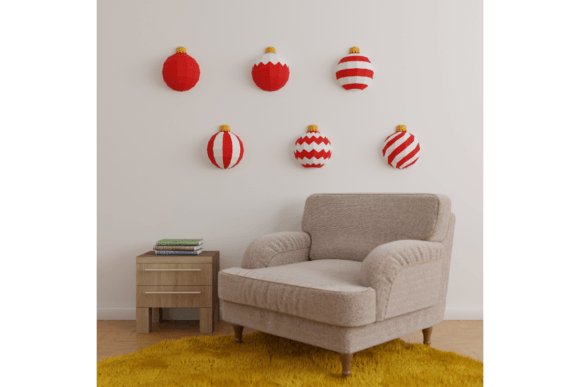 3D papercraft baubles SVG design for Cricut paper projects, perfect for beginners