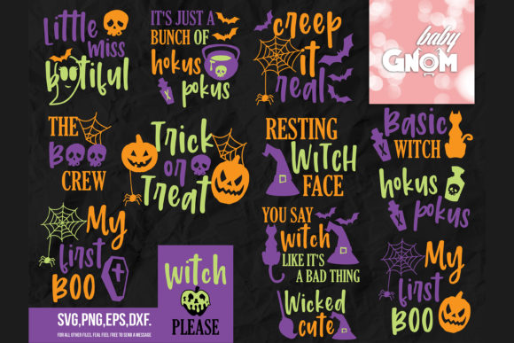 Halloween SVG bundle for Cricut, perfect for trick or treat bags