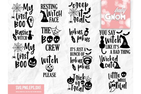 Cricut-friendly Halloween SVG designs for making festive treat bags