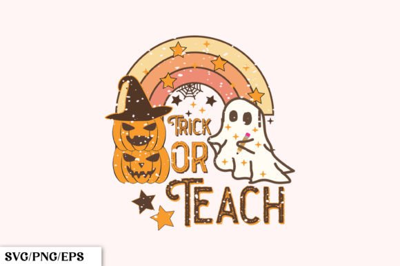 Preview of retro cute Halloween SVG designs for shirts