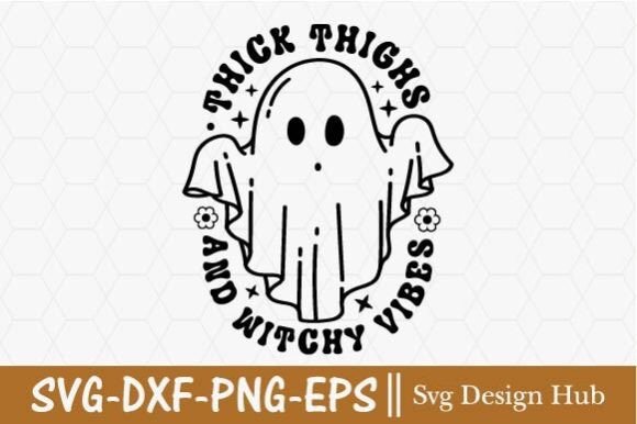 Preview of retro Halloween SVG bundle for fall