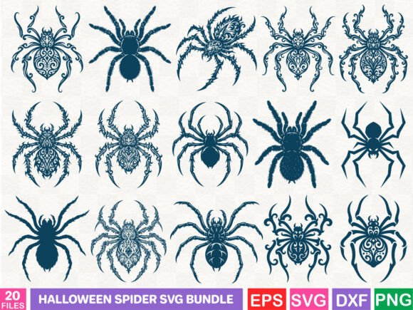 Halloween Spider SVG bundle for Cricut crafting projects