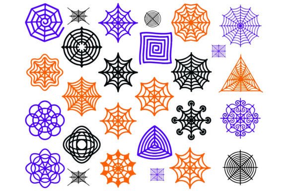 Halloween spider web SVG design for Cricut crafting projects