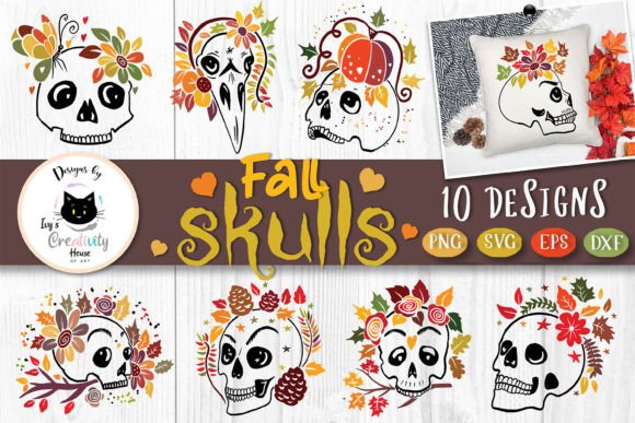 Spooky Halloween skull design perfect for Cricut projects