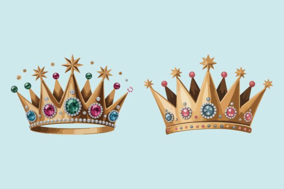 Preview of Birthday Crown SVG for DIY projects