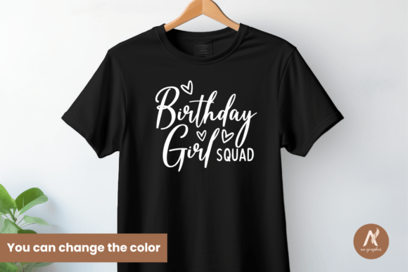 Preview of squad birthday SVG for crafting