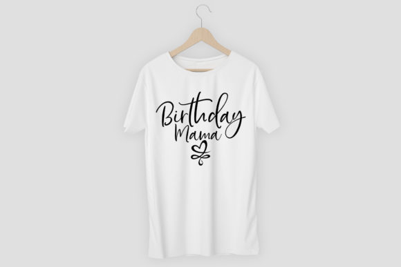 Preview of mama birthday cut file for crafting