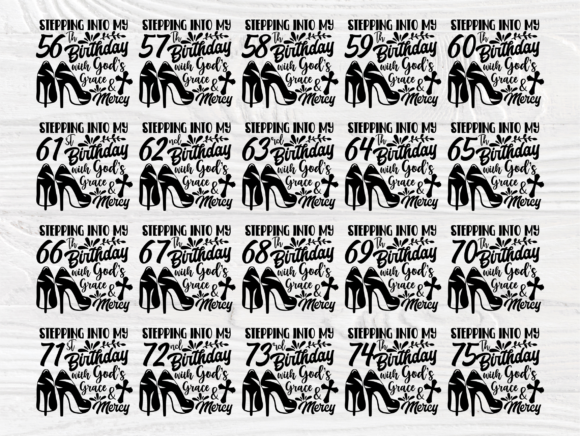 Preview of milestone birthday SVG for crafting